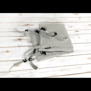 Cloth gate stair barrier with Buckles